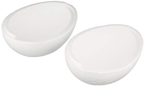 Polystyrene Egg for Easter Crafts, Fillable Two-Part Egg for Small Gifts and Sweets, Hollow Easter Egg, Height 20cm, white, 3304200