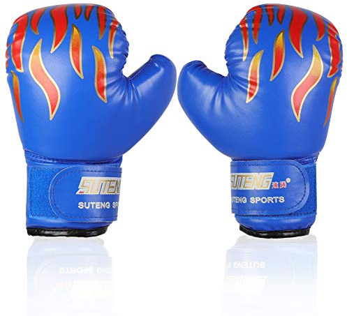 Boxhandschuhe Kinder, PU Kinder Boxhandschuhe Trainingshandschuhe Sparring Training Handschuhe Muay Thai Sparring Training Handschuhe für Kinder von 3-12 Jahre