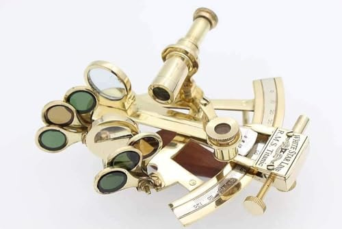 antiquegifts2019 Titanic Brass Sextant White Star Line-Solid Messing Sextant
