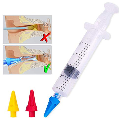 KIT SERINGUE POUR NETTOYAGE OREILLE A EAU | EXTRACTION DU CERUMEN | 3 TÊTE À QUADRUPLE JET | MARQUE 100% FRANÇAISE