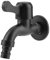 Aigid Rubinetto da giardino in acciaio inox 304, colore nero, per il giardino domestico