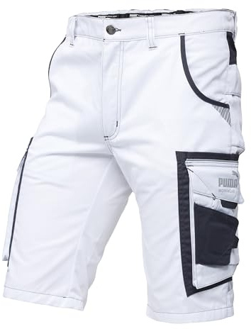 PUMA Workwear Precision X Arbeitsshorts - Kurze Arbeitshose Herren - Robustes, Flexibles Material - Viele Taschen und Reflektoren - Bequeme Passform - Ideal für Handwerk Heimwerk und Baugewerbe