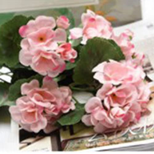 Künstliche Geranie Rot Rosa Blumen Pflanze Künstliche Pflanzen Künstliche Blume für Zuhause Garten Wand Hochzeit Party, Kunstblumen Bulk für Außenbereich Pflanzgefäß Fensterkasten