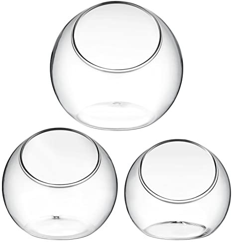 IMIKEYA 3stücke Terrarium Vasen Für Luftpflanzen Dekorative Pflanzgefäße Für Home Office Verschiedene Stilvolle Tischdeko Und Pflanzenarrangements