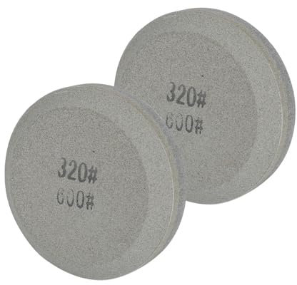 2Pcs Affûteur Hache, Pierre à Aiguiser Double Face pour Outils Jardin Outil D'affûtage Polyvalent pour Couteaux Cuisine Ciseaux Hache