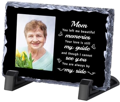 Gedenkgeschenke für den Verlust der Mutter –Bild Personalisiert Fotorahmen Bilderrahmen, Gedenkstein mit Grave, menschliche Gedenksteine, Trauergeschenke, Erinnerungsgeschenke