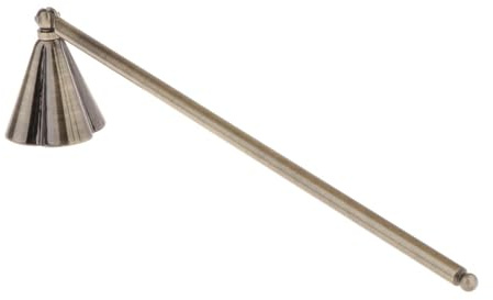 predolo Candle Snuffers Candle Stopper Retro Decorative for Party Safely Wick Flame Snuffers, Bronze