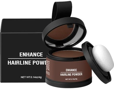 Maodom Haarpuder für Frauen, Wurzelpuder für Haare, Wurzelausbesserungspulver, Applikator inklusive, Wasserfester, langlebiger Haar-Concealer, Grauabdeckung, Schattierungswerkzeug für sofort dickeres,