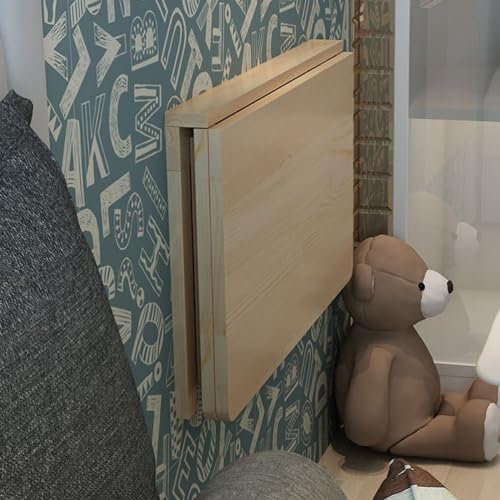 Schwebender Wandtisch für Laptop, Computer, Schreibtisch, platzsparend, Arbeitszimmer, Schlafzimmer, Badezimmer, Balkon, hält bis zu 20 kg (L x B x L) 70 x 30 cm