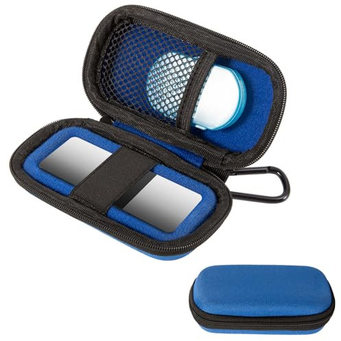 Case for Kardiamobile EKG Heart Monitor,Hard Travel Case for KardiaMobile 6L,Cardiac Mobile Heart Monitor Bag Organizer,Heart Rate Monitor Portable Hard Suitcase（Pill Box Included）(Box Only) (Blue)