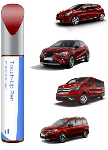 NNP - Pintura para retoques con efecto perlado de llama, color rojo nacre/Dezir, para Renault Coincidencia exacta – Repara arañazos y desconchados