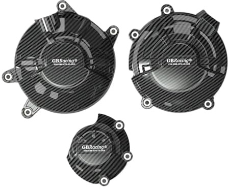 TianChuangs Motorräder kupplungsdeckel for Honda CBR500R CB500F CB500X 2019-2022 2023 2024 Motorrad Motorschutz Schutz Stator Kurbelgehäuseabdeckung Kurbelgehäuse Motordeckel(Carbon Fiber Paint)