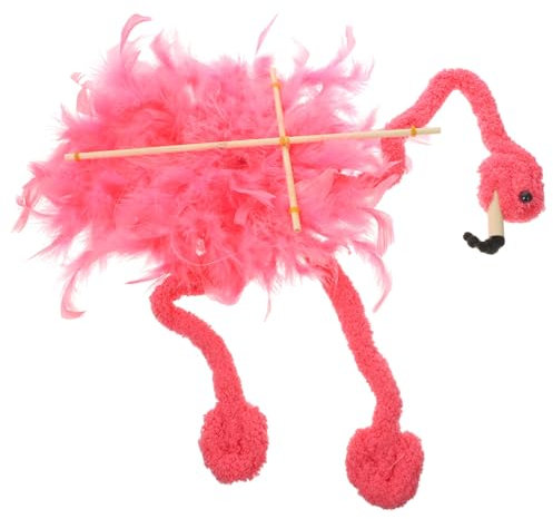 BESPORTBLE Flamingo Marionette Plüsch Marionettenpuppe Lustige Tier Marionette Für Puppentheater Farbe Zufällig Leicht Beweglich Robust Und Wiederverwendbar