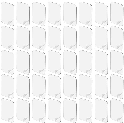 40 Stück Klebepads Doppelseitig Extra Stark,Robust Doppelseitiges Klebeband Durchsichtig,Kleben Statt Bohren Extra Stark,Nano Klebeband Doppelseitig,Geeignet Für Die DIY-Dekoration Von Möbeln Und Büro