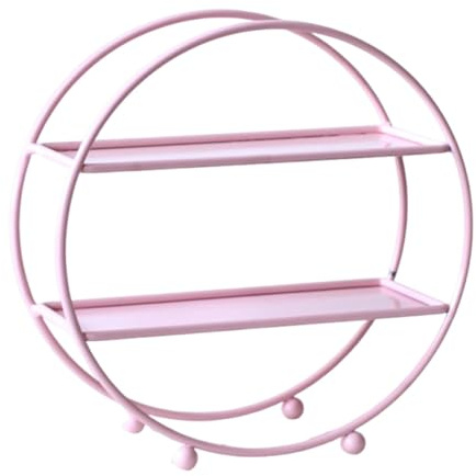 TISHITA Supporto a Due Livelli per Dolci E Cupcake in Ferro Resistente Ideale per Buffet Tavole Dessert E Occasioni Speciali, Rosa