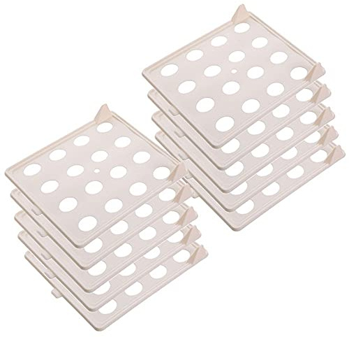 Stackable Clothes Folding Boards Wardrobe T Shirt Organizer Clothing Folder Board for Pants Shorts Shirts Storage(beige-10pcs)