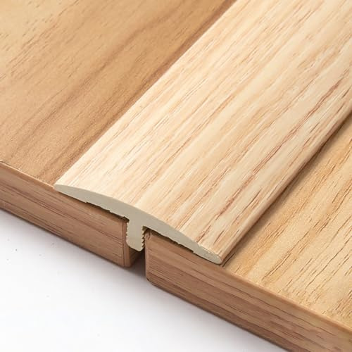 Barra de transición autoadhesiva de PVC e para espacios planos, transición de madera a baldosa (color arce, 2 x 90 cm)