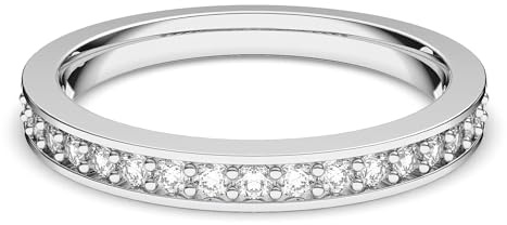 Swarovski Damen-Ring Metall Swarovski-Kristall weiß 11210