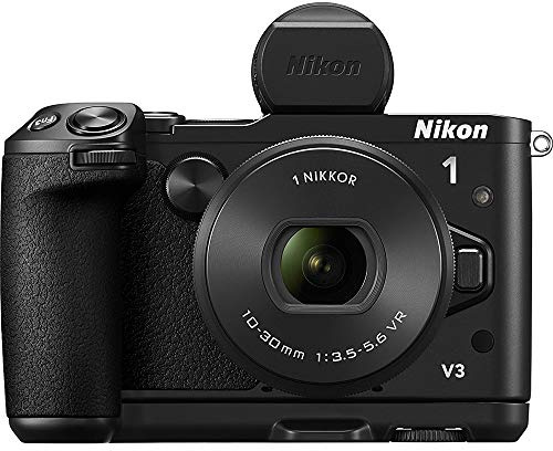 Nikon V3 + 1 NIKKOR VR 10-30 mm f/3.5-5.6 Compact Digital Camera 18.4 Megapixels 3 x Wi-Fi Zoom Black