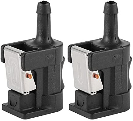 Fydun Raccordo Serbatoio Femmina Tubo Flessibile 2 Pezzi Connettore della Linea del Tubo del Carburante del Motore Marino Sostituzione per Fuoribordo 8 Mm