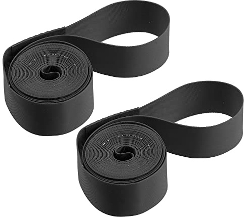 X AUTOHAUX 700C Bike Wheel Rim Strip Rim Tape Liner Tube Band PVC Black Pair