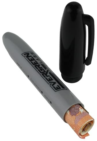 Evergreen Labs Echter Stift-Safe - Realistischer Wasserdichter Marker mit Geheimfach für Banknoten und Schmuck, Strandsafe für Wertsachen