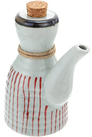 PRETYZOOM Botella Cerámica Salsa Vinagrera Japonesa Condimento Líquido Resistente Corrosión Fácil De Limpiar y Usar