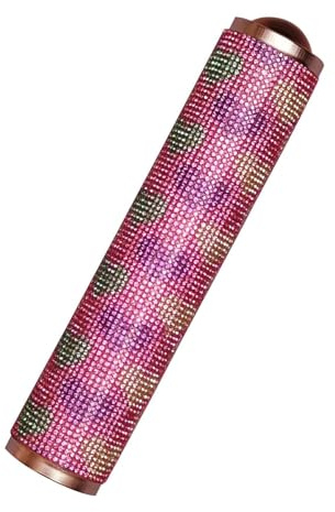 ZEALMAX Caleidoscopio multicolor in vero vetro, caleidoscopio fatto a mano, classico giocattolo nostalgico per bambini adulti, stile diamante colorato