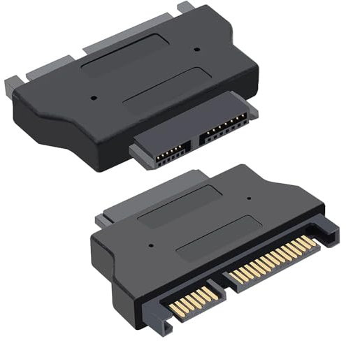 AYMBH Slimline SATA Adapter – 22-pin Male to 13-pin Female Connector for Laptop Optical Drives, HDD, SSD – High-Speed Gold-Plated SATA Adapter for Slimline CD/DVD Drives, Plug and Play 2.5” Compatible