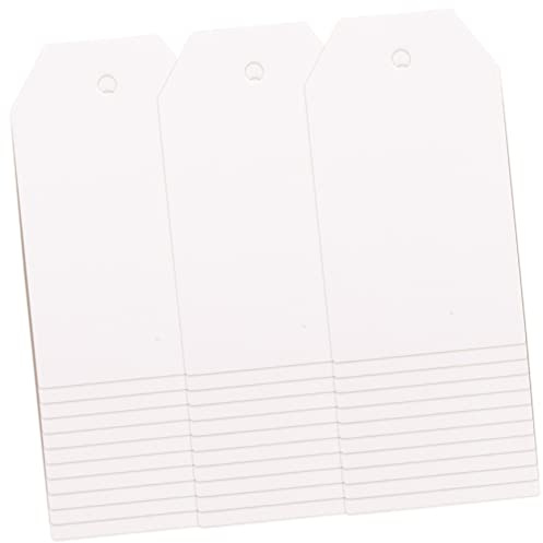 SHOWERORO 200stücke Unbeschriebene Kraftpapier Hängeetiketten Mit Vorgestanztem Vintage Blanko Anhänger Zum Bemalen Beschriften Diy Geschenk Produkt-tags Vielseitig Verwendbar