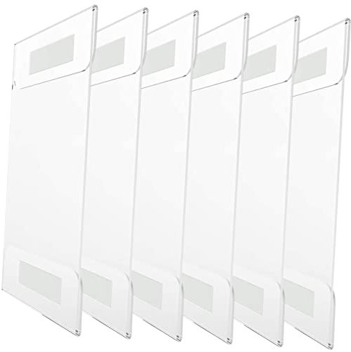 Gogogmee 6stücke Acryl Schildhalter Tischpräsentation Transparenter Displayhalter Für Menüs Einlegeschilder Hotels Restaurants Hochzeiten