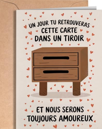 Carte Anniversaire Mariage pour Femme Mari - Je t'aime Cadeau pour Couple, amoureux - Carte de Romantique Saint Valentin pour Petit Amie, Petit Ami - Cadeau Anniversaire Mariage pour Homme et Femme