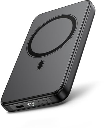 A ADDTOP Magnetic-Portable-Charger-10000mAh-UltraSlim 15W Wireless Charger Magnet Power Bank – 20W Fast Charging iPhone Charger with LED USB-C, Battery Pack for iPhone 17/16/15/14/13/12
