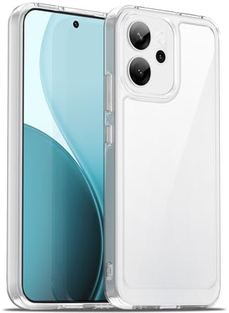 Liisooka Transparentt Skal för Oppo Reno 14/Reno 14 FS/Reno 14 F 5G, Militärgrads Fallskydd, Gulförhindrande Skyddshölje med Hård PC-baksida, Ultratunt Chocksäkert Skal Mot Repor