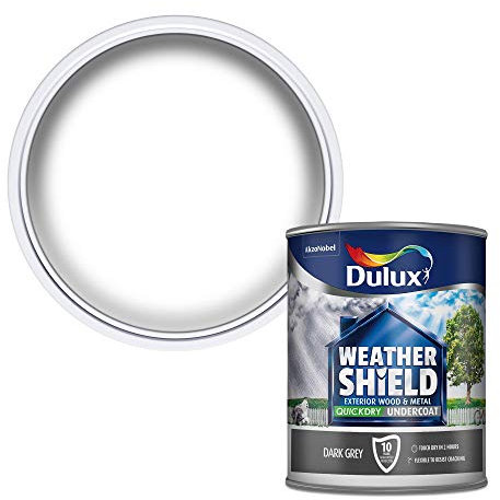 Dulux Weather Shield Quick Dry Undercoat Paint, 750 ml - Dark Grey