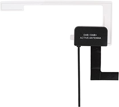 Antenne d'Autoradio Numérique Protable Dab/Dab +, Connecteur Mâle SMA, Support de Vitre de Voiture