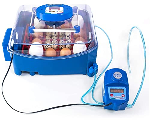 Borotto Lumia 16 Expert | Brutautomat Vollautomatisch für 16 Eier oder 64 Kleine mit Automatischem Eierwendemechanismus, Temperaturregelung, Automatischem Luftbefeuchter Sirio | Hergestellt in Italien