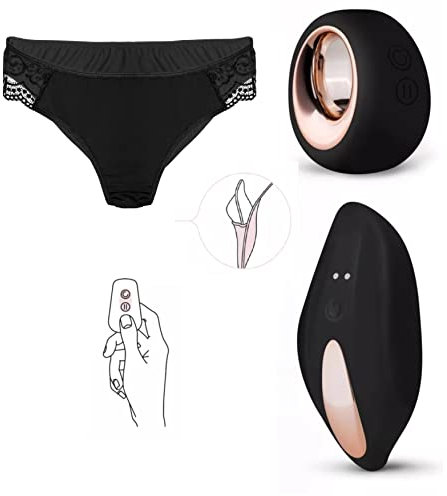 Pantyrebel Vibrando Panty Inalámbrico - Vibrador de Pareja - Estimulador de Clítoris; Incluyendo Bragas de Lujo - Juguete Sexual Controlable a Distancia