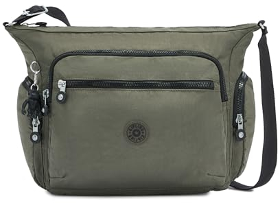 Kipling GABBIE Mittelgroße Umhängetasche, Green Moss (Grün)