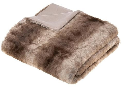 ATMOSPHERA CREATEUR D'INTERIEUR Manta de Pelo de imitación «Grizzli» 120 x 160 cm