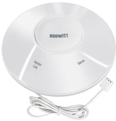 Ecowitt Wittboy Gateway Hub GW2000, 3 Configurations Methods Newest WiFi/Wired Weather Station Sensor Gateway with Temperature-Humidity, Atmospheric Pressure 3-in-1 Probe Sensor for Home Garden Farm