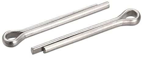 sourcing map 30Stk. Geteilter Splint 3mm x 20mm 316 Edelstahl Klipp Befestigung für Automobilindustrie Mechanik Silber