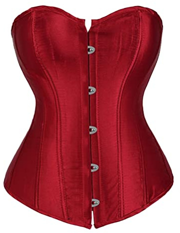 Kelvry Lingerie bustier corsetto disossato basco overbust da donna