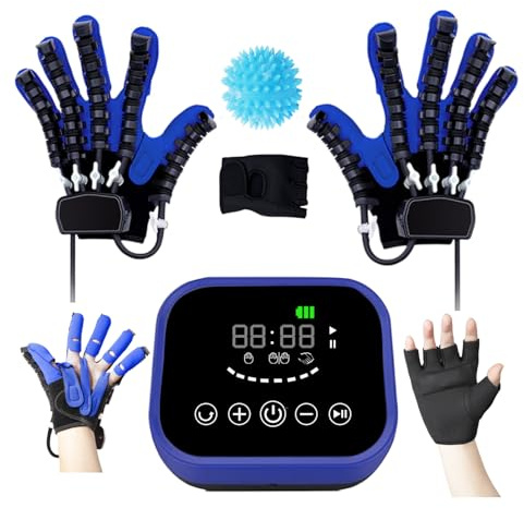 BY-TechSphere (Links+Rechts,Reha-Roboterhandschuhe für Schlaganfall-Hand, Reha-Roboterhandschuh, Roboterhandschuh für Handspastik, Zerebralparese-Hand-Reha，Hemiplegie-Ausrüstung.