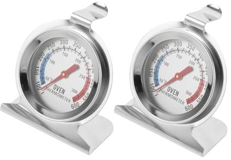 AUTSUPPL 2 Stück Ofenthermometer Bonbonthermometer Zuckerthermometer Küchenlebensmittelthermometer Marmeladenspatel Thermometer Mehrzweck Thermometer Schokoladenthermometer