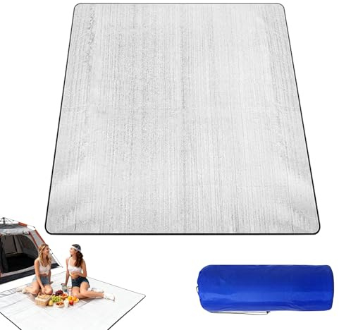 AFAIK Alu Isomatte Schaummatten 100x200 cm Schlafmatte für Camping | Isoliermatte Faltbare Camping Schlafmatte aus Aluminiumfolie Für Outdoor Picknick Camping