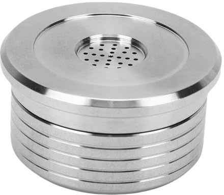 HEEPDD Cápsula de café Recargable, Cápsulas de café Reutilizables de Acero Inoxidable 304 de Grado Alimenticio, Buen Juego de Tazas de Expreso para Preparar en Casa o en la Oficina