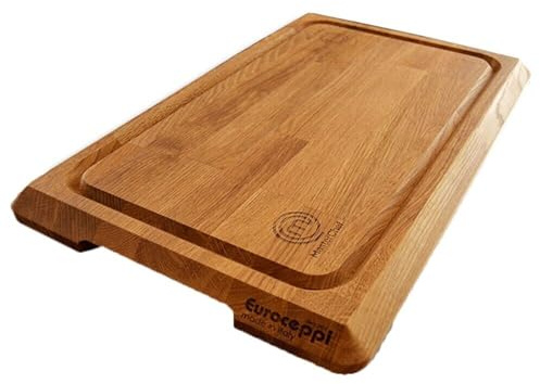 Tagliere professionale o domestico in legno di rovere Master-chef 1 quadrato cm55x45 originale idea regalo Made in Italy casa cucina ristorante il numero 1
