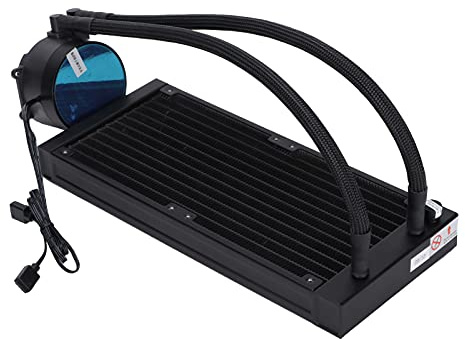 Bewinner Enfriador de CPU Disipación de Calor Eficiente Radiador Refrigerado por Agua Aura Sync para Entusiastas de la Informática