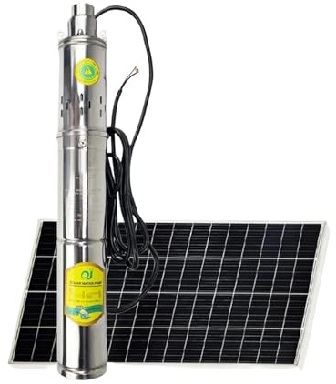 1 x 750 W 370 W 150 W 12 V 72 V djup brunnspump med integrerad styrenhet, sol dränkbar blyfri stålpump (150 W 12 V 35 M)
